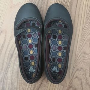 CROCS brown Maryjane flats, size 7